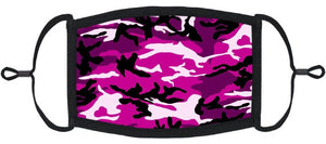 YOUTH SIZE - Pink Camo Fabric Mask