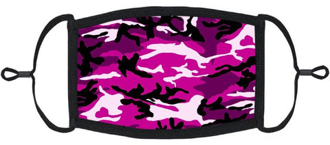 YOUTH SIZE - Pink Camo Fabric Mask