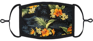 Hawaiian Floral Fabric Face Mask