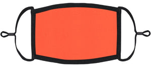Neon Coral Fabric Face Mask