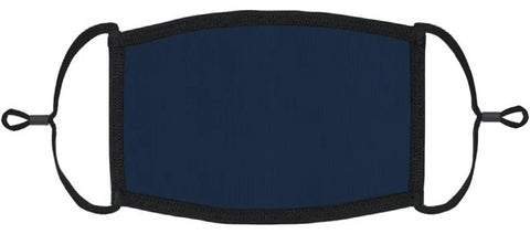 YOUTH SIZE - Navy Blue Fabric Face Mask