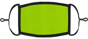 YOUTH SIZE - Neon Green Fabric Face Mask