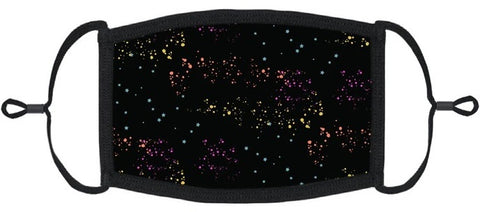 YOUTH SIZE - Rainbow Galaxy Fabric Face Mask