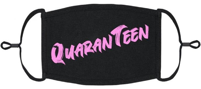 YOUTH SIZE - Pink QuaranTeen Fabric Mask