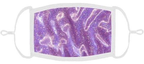 YOUTH SIZE - Purple Hologram Face Mask