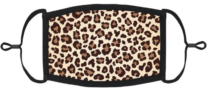 YOUTH SIZE - Leopard Fabric Face Mask