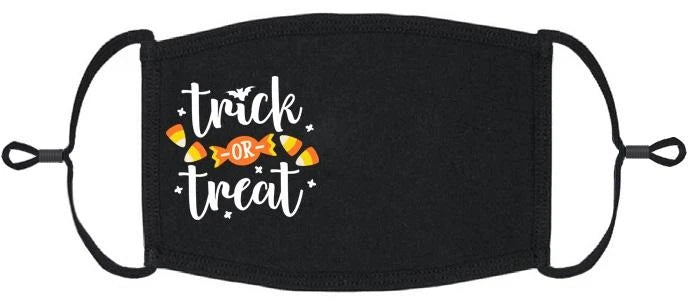 YOUTH SIZE - Trick or Treat Fabric Face Mask