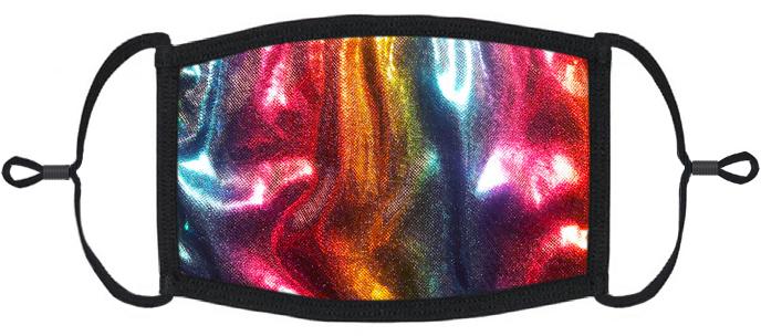 YOUTH SIZE - Rainbow Hologram Face Mask