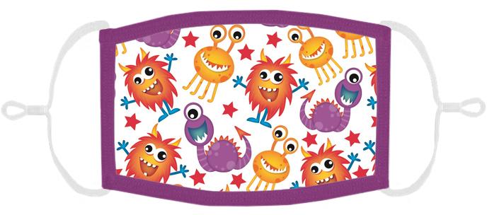 LITTLE KIDS - Silly Monsters Fabric Mask