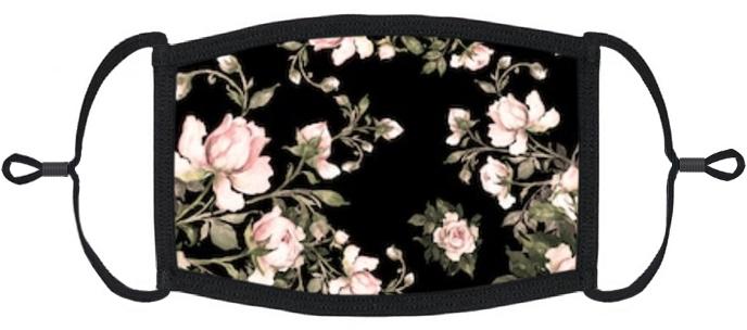 Pink Floral Fabric Face Mask