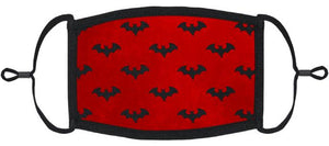 Red Bats Fabric Face Mask