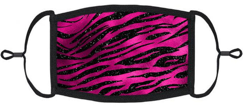 Fuchsia Animal Print Fabric Face Mask