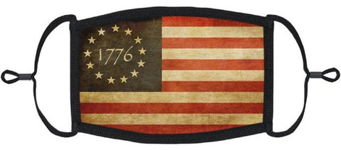 Vintage Flag Fabric Face Mask