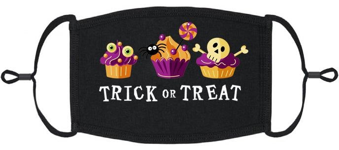 YOUTH SIZE - "Trick or Treat" Fabric Mask