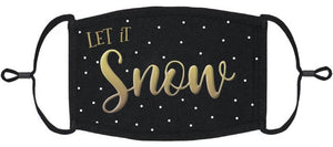 "Let it Snow" Fabric Face Mask