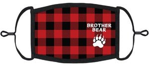 YOUTH SIZE - "Brother Bear" Fabric Face Mask