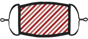 Candy Cane Fabric Face Mask
