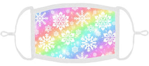 LITTLE KIDS - Snowflakes Fabric Mask