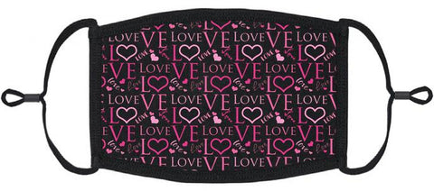 YOUTH SIZE - Love Fabric Face Mask