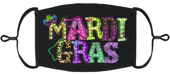 Mardi Gras Fabric Face Mask