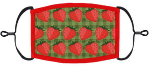Strawberries Fabric Face Mask