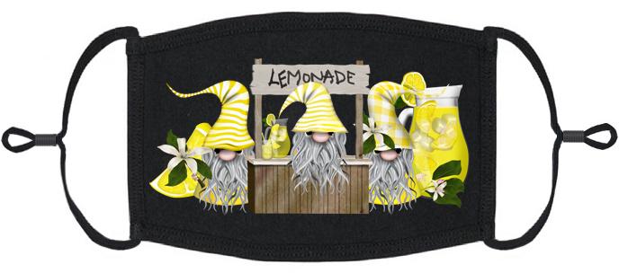 Lemonade Gnomes Fabric Face Mask