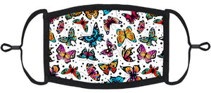 Colorful Butterflies Fabric Face Mask
