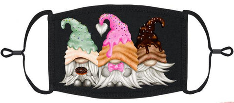 Donut Gnomes Fabric Face Mask